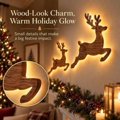 🎄 LED Reindeer Wall Decorations - ✨Festive Christmas Lighting  (📦Buy 2 Free Shipping)
