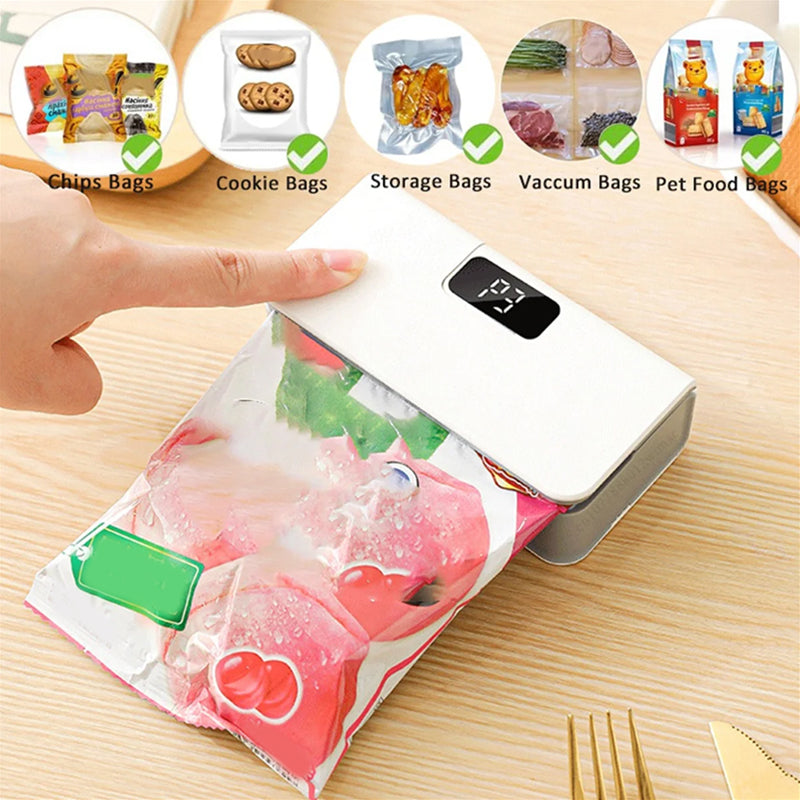 Rechargeable 2-in-1 Mini Bag Sealer with Cutter