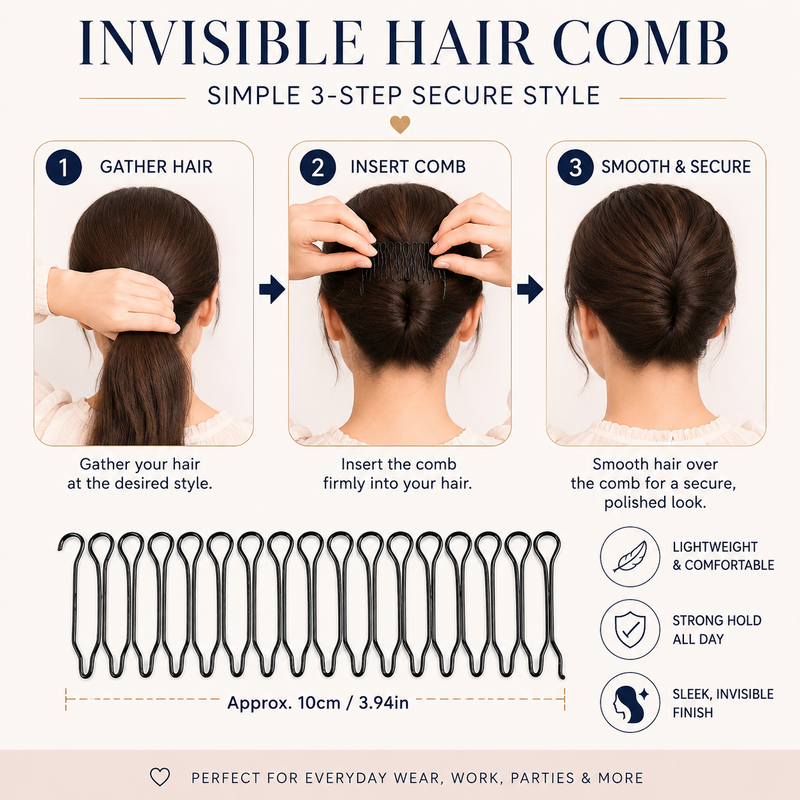 Flexible Flyaway Styling Comb Set – 5 Styles, 6 Pieces