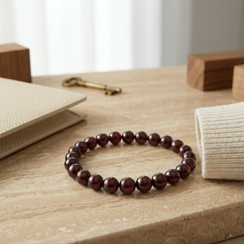Deep Red Beads