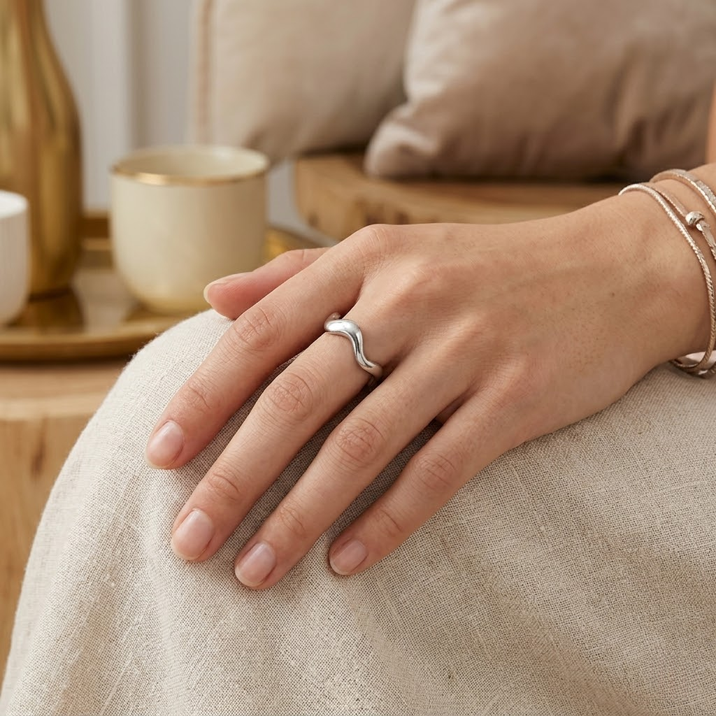 Oval Wave Ring