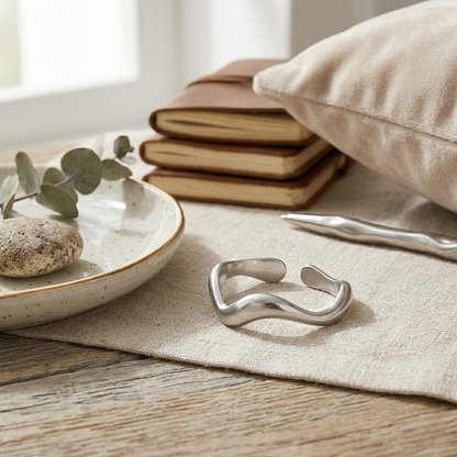 Oval Wave Ring